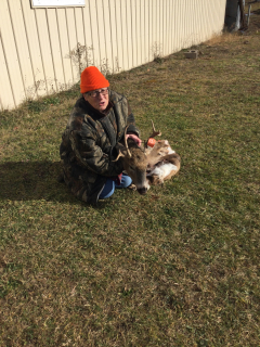Barb Currie of Whittemore bagged her 6 point in Iosco County!