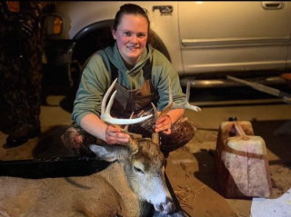 Lauren Bielby of Saginaw Bagged her 8 point in Iosco County!