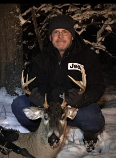 Dave Sisco of West Branch Bagged his 9 point in Ogemaw County!  