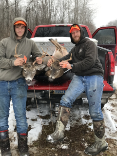 Gregory Blust of Grayling bagged his 5 point in Alabaster!  