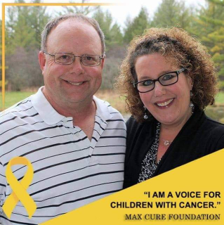 Charlie & Vickie going GOLD for our granddaughter, Evie! #TeamEvalynn