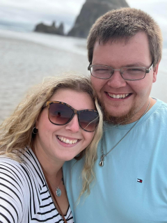 Brock Tarsney & Haily Marie Kruse of Alpena!Picture in Pacific Ocean 