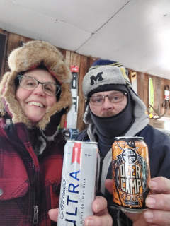 Kim & Jim Ford of Standish Here's to Sunday Fun Day!