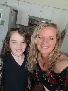Skylar Franklin with Mom Stacey Keiser of East Tawas.  I am in 3rd grade and my very special mommy took me to the school mother/ daughter dance! We had SO much fun! PS My Nannie is helping me send this!