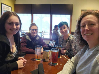 Caitlin Howe with Mom Melissa Leeseberg, Davison Mi.  O   One of the recent times myself, Mom and my sisters got together and did some shopping and had lunch at Olive Garden. I live 3 hours away from my family now but I spend time with my Mom whenever I get the chance!ut to lunch with Mom