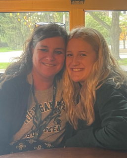 Hannah Riffel with Mom Amy Riffle, Oscoda