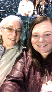 Katy Peacock with Mom Mary Lou Peacock, Grand Blanc!  Concert in Chicago at Wrigley!