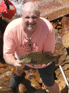 Pete Cushman of Greenville caught a basket of Bluegills on Manoka Lake