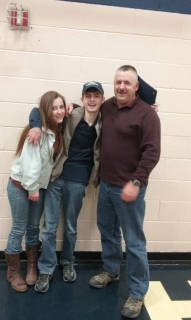 Meagan Smith of Whittemore: Meagan, Stephen and Dad, Franklin Smith!