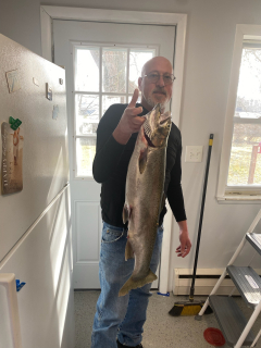 Daniel Needham of West Branch caught a nice Steelhead!