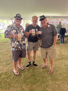 Elliot Kusey of Sterling wqith Dad, Jerome Kusey!  BLUES ON THE BAY