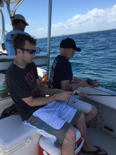Jeff Soderquist of Oscoda with Dad Doug Soderquist! Fishing in North Carolina 