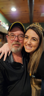 Kayla Richmond of East Tawas with Dad, Bob Roulo!