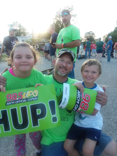 Dalainey and Corbin Kimsel of Oscoda with Dad, Joey Kimsel!  We love our daddy!