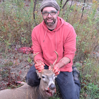 Patrick Frank from Hale with his 6 point!