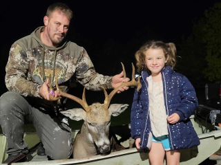 Chris LaFreniere from Whittemore bagged his 9 point!  I like big bucks and I can't lie!   I was watching this buck on my trail cams for the last couple years. Didn't expect to get my chance so soon in the season but finally, the timing was right and we had our face-off. Shot Bucky with my bow about 50 yards out. Hunter 1 Buck 0. Hunting state land I hoped another hunter would be nearby to help me carry this monster out, but unfortunately it was all up to me. After dropping this monster over a cliff and hauling it into my boat, my back will never be the same. 