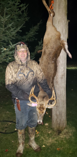 Jeramie Schimmer from Oscoda with his 10 point Buck downed in Alcona County!