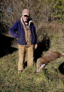 Don Thwing from East Tawas bagged a spikehorn in Iosco County!