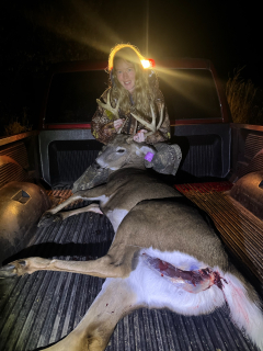Kendra Colvin from West Branch bagged her 8 point in Ogemaw County!