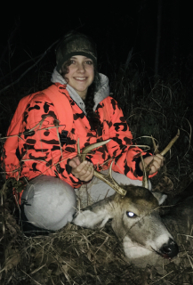 Aydria Kubik from Oscoda bagged her 6 point in Alabaster!
