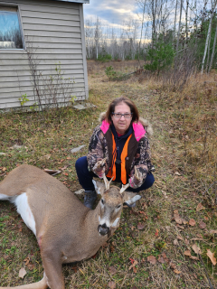 Sherri Corbin from Alpena bagged her 8 point in Alpena County!