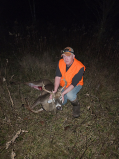Wes Chrivia of Whittemore Bagged his 8 point in Sherman Township!