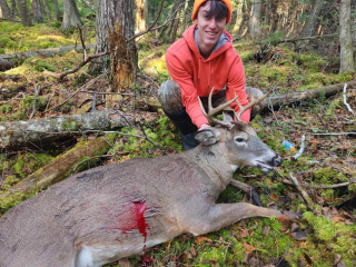 Gavin Dukaj from Whittemore bagged an 8 point in Rose City!
