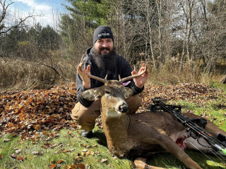Nate Freel fom Grand Blanc bagged a 9 point in Tawas City!  Biggest Buck To Date!