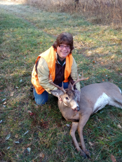 Vicki Reilly from Rose City Bagged her 8 point in Rose City!  3rd year hunting. Biggest buck taken off family property. 