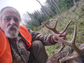 Mark Werda from Alpena bagged an 8 point!  58 years of deer hunting 