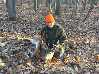 Barb Currie from Whittemore bagged an 8 point in Iosco County!