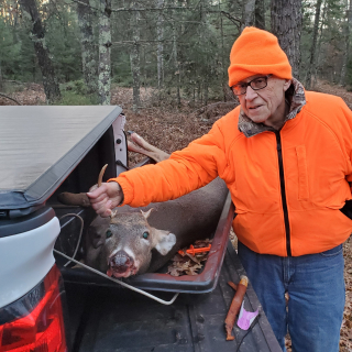 Fran Semerick from Tawas City bagged a 4 point in Arenac County!
