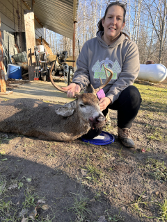 Becky Edmonds from AuGres bagged her 6 point in Arenac County!
