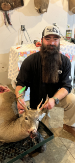 Theodore Marshall of Whittemore with his 7 point!