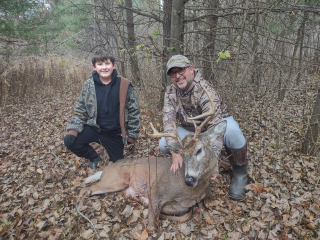 Jay Quarters from Tawas City Bagged a Real Nice 8 point in Tawas City!