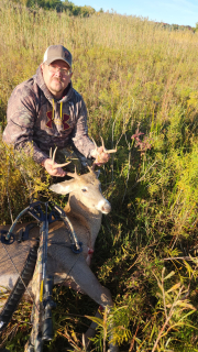 Russ Talaski from Harbor Beach Bagged his 8 Point in Rapson!