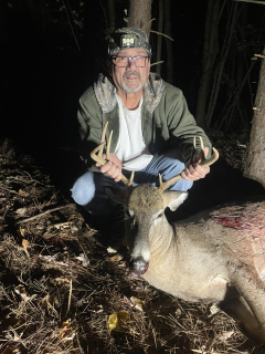 John Villasenor from Flatrock bagged his 8 point in Whittemore!   First buck with a crossbow