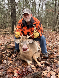 John Garner from Tawas City Bagged his 8 point in Tawas Township!   Shot this beauty at 7:19 am on 11/16/24 not more than 50 feet from where I shot my last 8 point SIXTEEN years ago! 