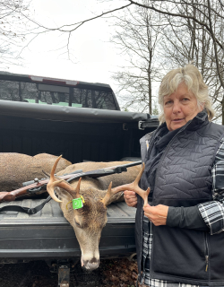 Carla Johnson from Hales Bagged her 8 point in Iosco County!