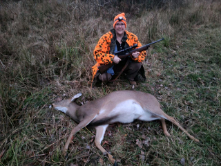 Catherine Nickell-Simpson from Whittemore Bagged a Doe In Iosco County