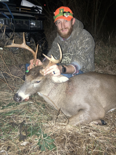 Greg Blust from Grayling bagged an 8 point in Reno Twp.