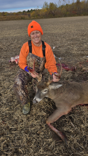 Carla Ratajczak from Grand Blanc bagged an 8 point in Arenac County