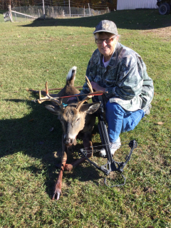 Barb Currie from Whittemore bagged a nice 8 point in Iosco County!