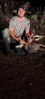Nathan Smedley from Tawas City bagged his 8 point in Tawas City!