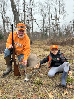 george Gentges from East Tawas bagged his 11 point in Alabaster!
