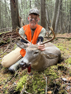 Hunter Nelkie from East Tawas bagged his 6 point in Oscoda!