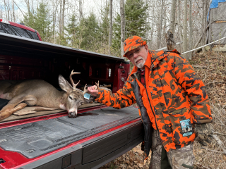 Bob Amlotte from Alpena bagged his 7 point in Hillman!