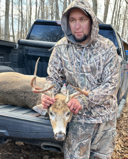 Quentin Johnson from Hale bagged his 8 point in Reno Township!Great Day in the woods