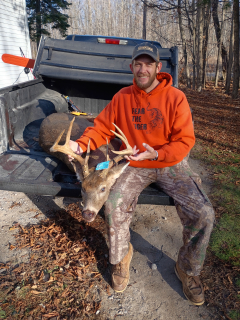 Roger Jones from Hillman bagged his 8 point in Montmorency County!