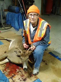 Barb Currie from Whittemore bagged a nice 8 point in Iosco County!
